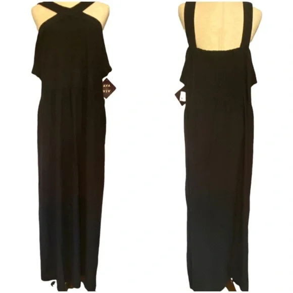 Ava & Viv | Dresses | Ava Viv Target Black Maxi Dress 3x Nwt 568589 |  Poshmark